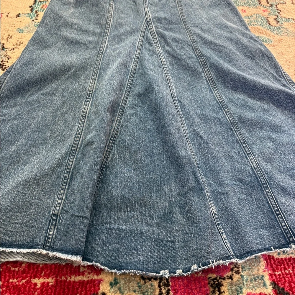 Pilcro by Anthropologie Blue Denim Midi Dress Size Medium - Picture 6 of 9